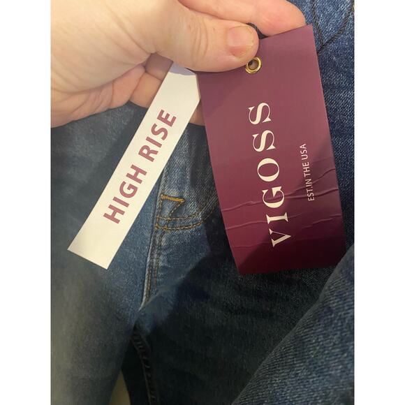Vigoss  Friday High Rise Tapered Boyfriend Jean size 28 - Picture 6 of 8